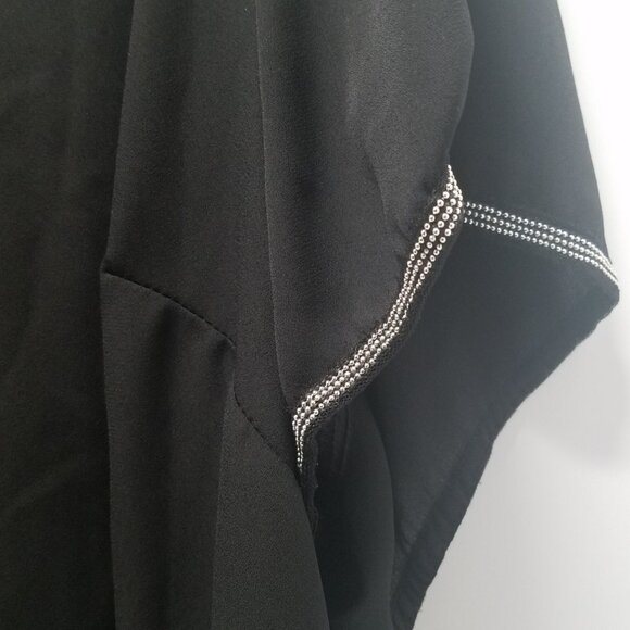 Torrid Abbey - Black Georgette Embellished Trim Blouse - Picture 7 of 14